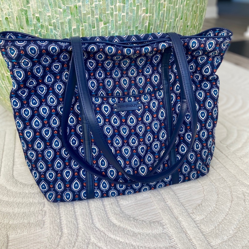 Vera Bradley Marrakesh Motifs Leather Trim Tote